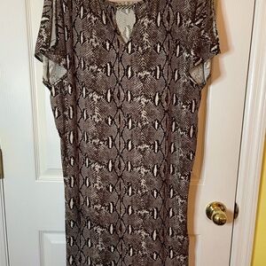 Snake Print Mini Dress